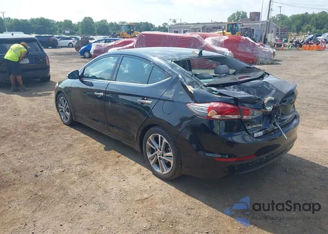 2017 Hyundai Elantra Limited from USA, damaged, VIN 5NPD84LF4HH028660